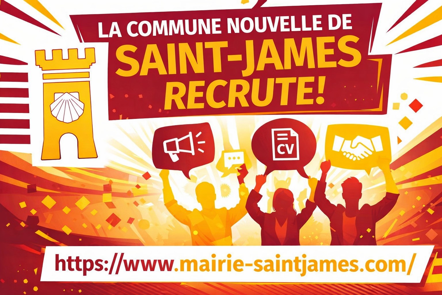 La Commune Nouvelle de Saint-James recrute !